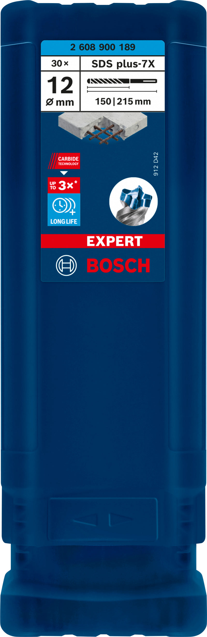 Broca para taladro percutor Bosch SDSplus 7X 30PCS 12X215