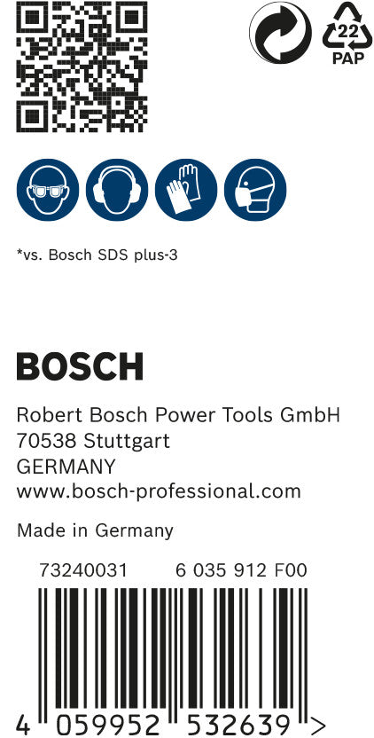 Broca para taladro percutor Bosch SDSplus 7X 30PCS 12X265