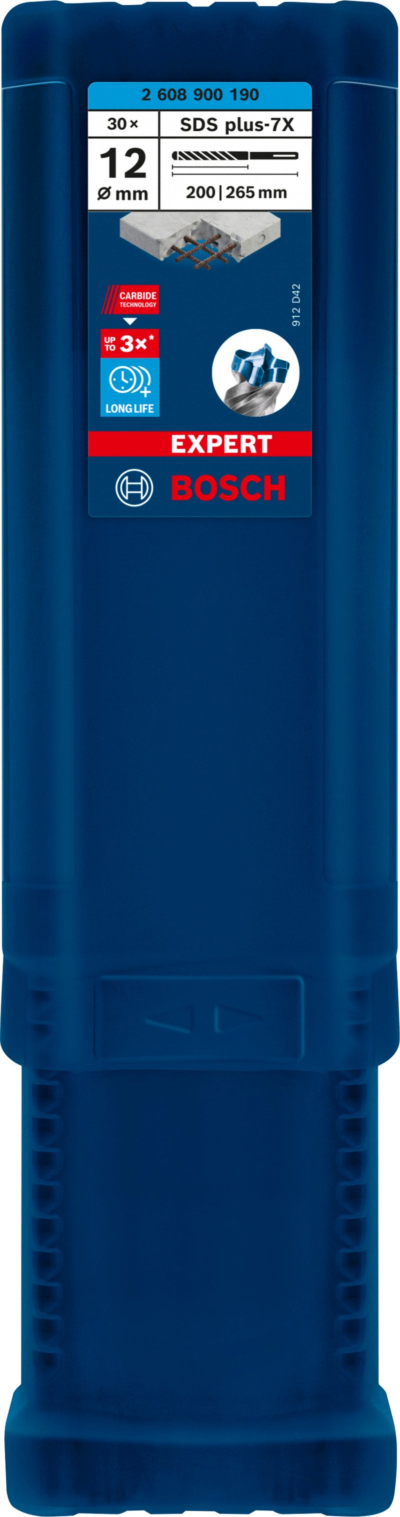 Broca para taladro percutor Bosch SDSplus 7X 30PCS 12X265