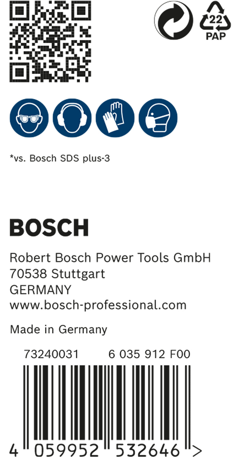 Bosch SDSplus hammer drill bit 7X 50PCS 6X165