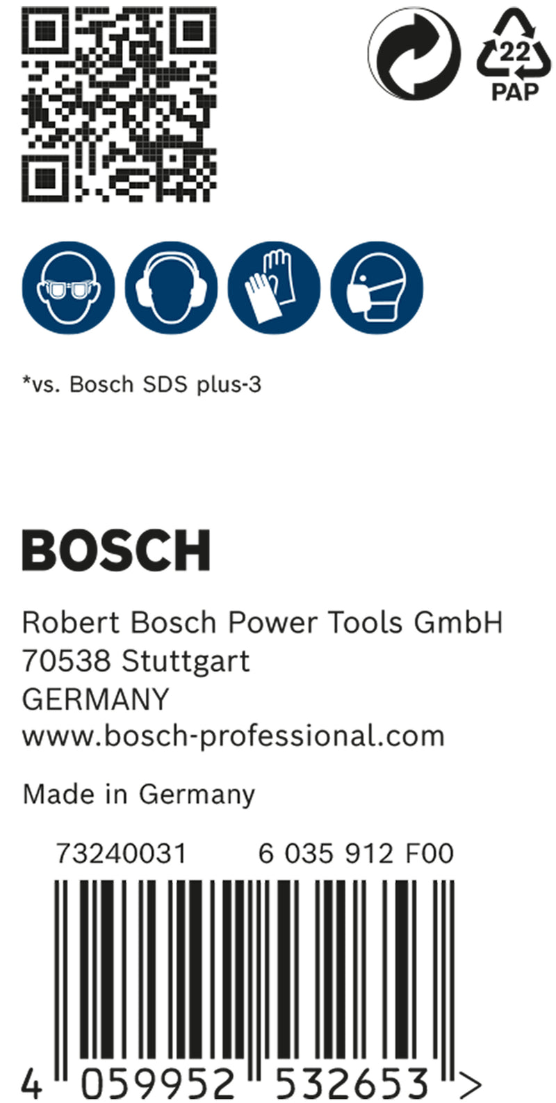 Bosch SDSplus hammer drill bit 7X 50PCS 8X165