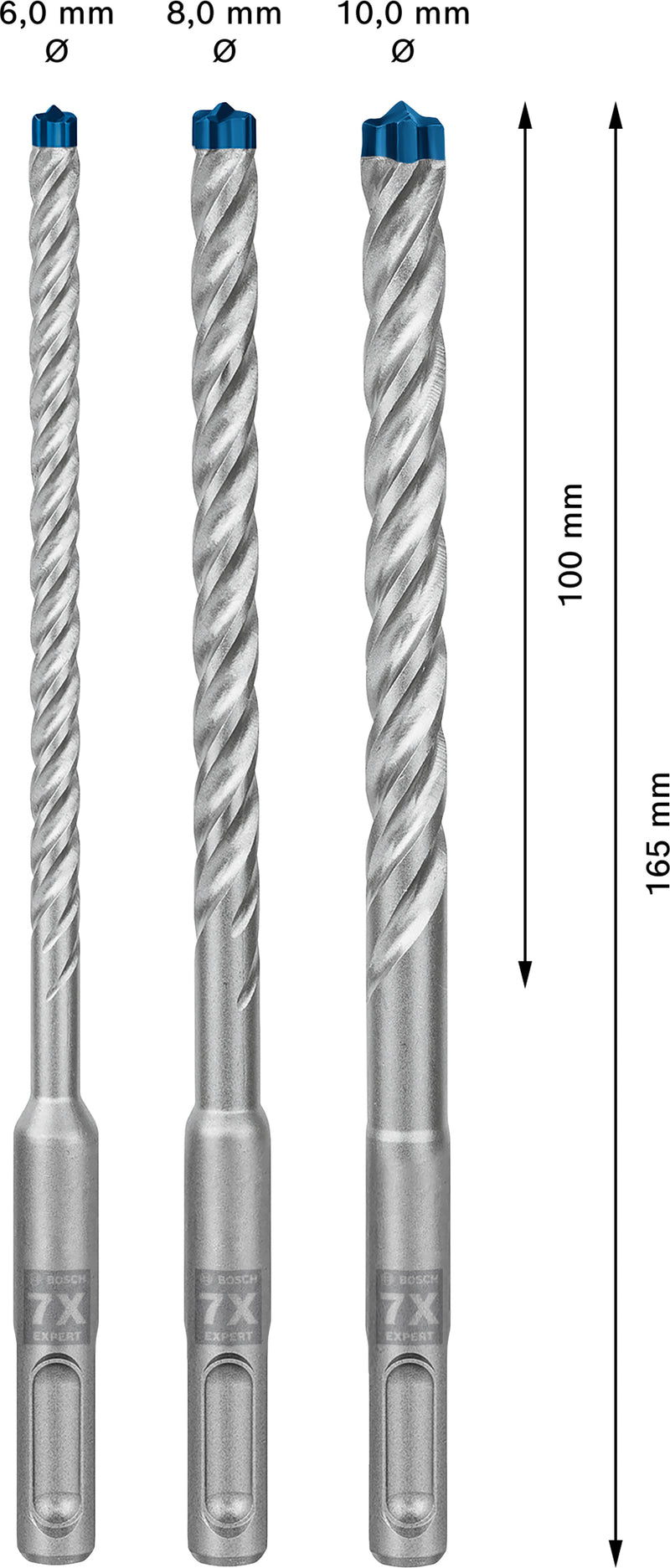 Bosch SDSplus hammer drill bit 7X 3PCS SET