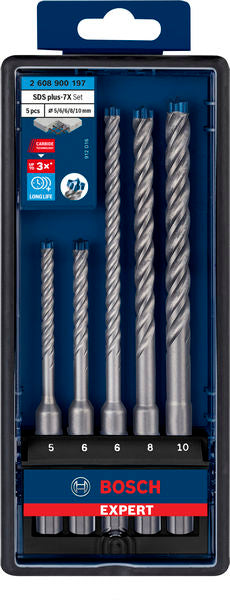 Bosch SDSplus hammer drill bit 7X 5PCS SET