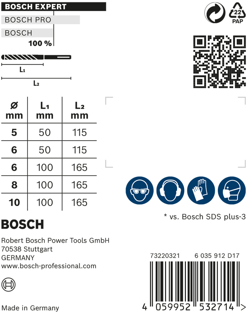 Bosch SDSplus hammer drill bit 7X 5PCS SET