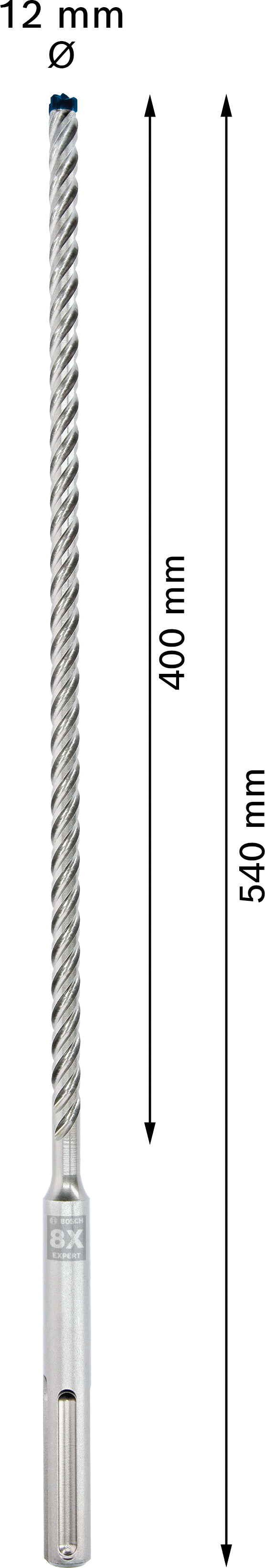 Bosch SDSmax hammer drill bit MAX-8X 12x400/54