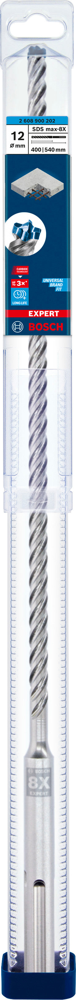 Bosch SDSmax hammer drill bit MAX-8X 12x400/54