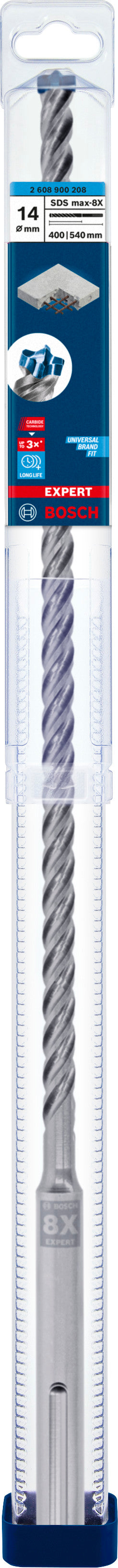 Bosch SDSmax hammer drill bit MAX-8X 14x400/54