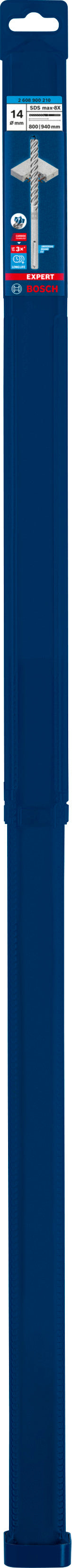 Bosch SDSmax hammer drill bit MAX-8X 14x800/94