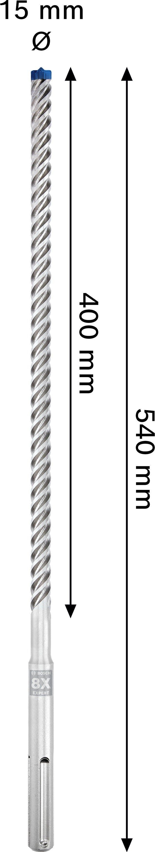 Accesorios Bosch Broca (Broca para martillo perforador EXPERT SDS max-8X, 15 x 400 x 540 mm)