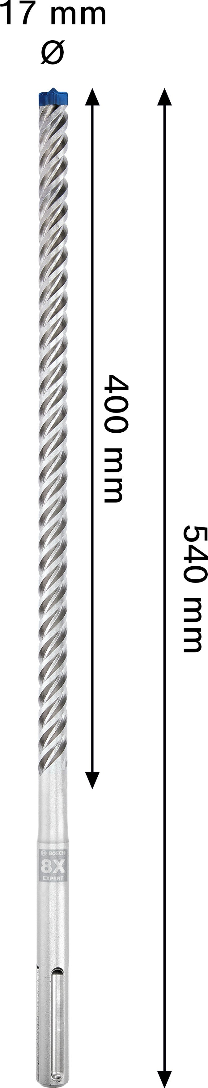 Broca Bosch Accessories (Broca para martelo EXPERT SDS max-8X de 17 x 400 x 540 mm)
