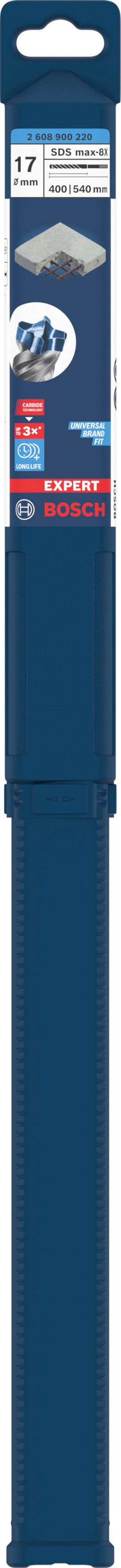 Broca Bosch Accessories (Broca para martelo EXPERT SDS max-8X de 17 x 400 x 540 mm)