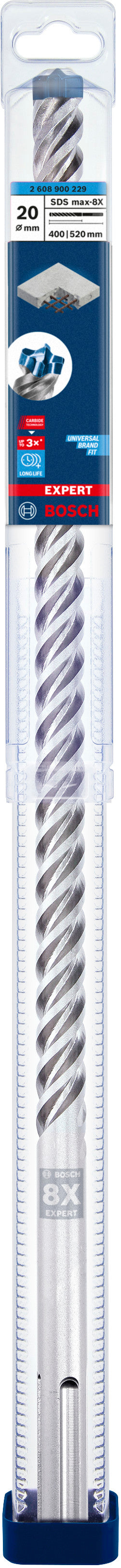 Bosch SDSmax hammer drill bit MAX-8X 20x400/52