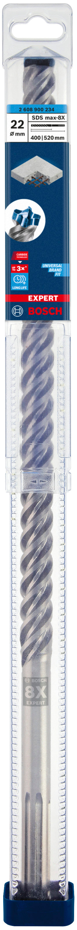 Broca para taladro percutor Bosch SDSmax MAX-8X 22x400/52