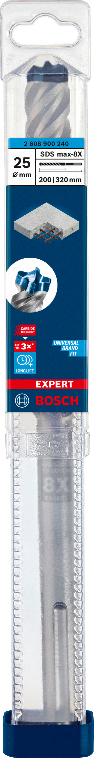 Broca para taladro percutor Bosch SDSmax MAX-8X 25x200/32