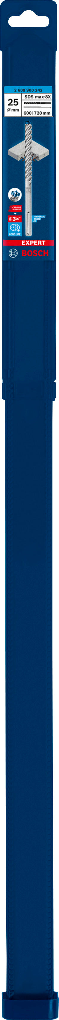 Broca para taladro percutor Bosch SDSmax MAX-8X 25x600/72