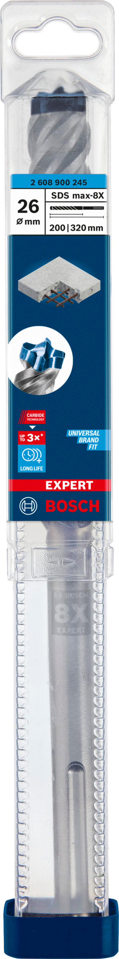 Broca para taladro percutor Bosch SDSmax MAX-8X 26x200/32