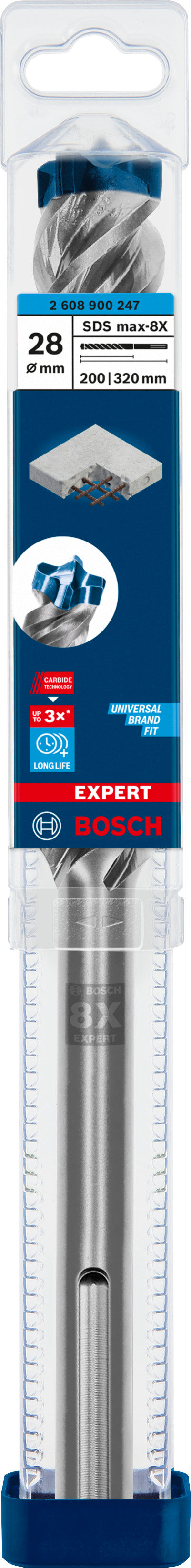 Broca de martelo Bosch SDSmax MAX-8X 28x200/32