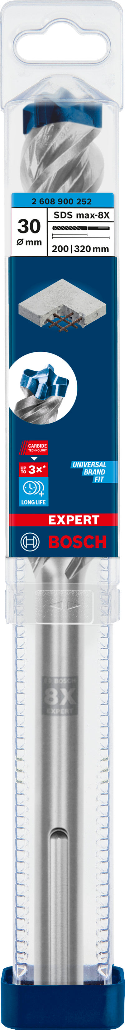 Broca para taladro percutor Bosch SDSmax MAX-8X 30x200/32