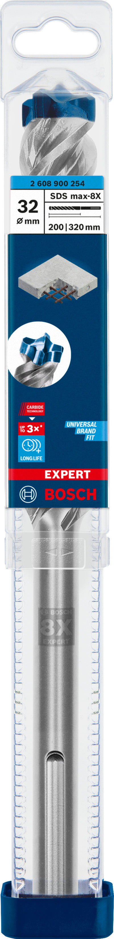 Broca para taladro percutor Bosch SDSmax MAX-8X 32x200/32