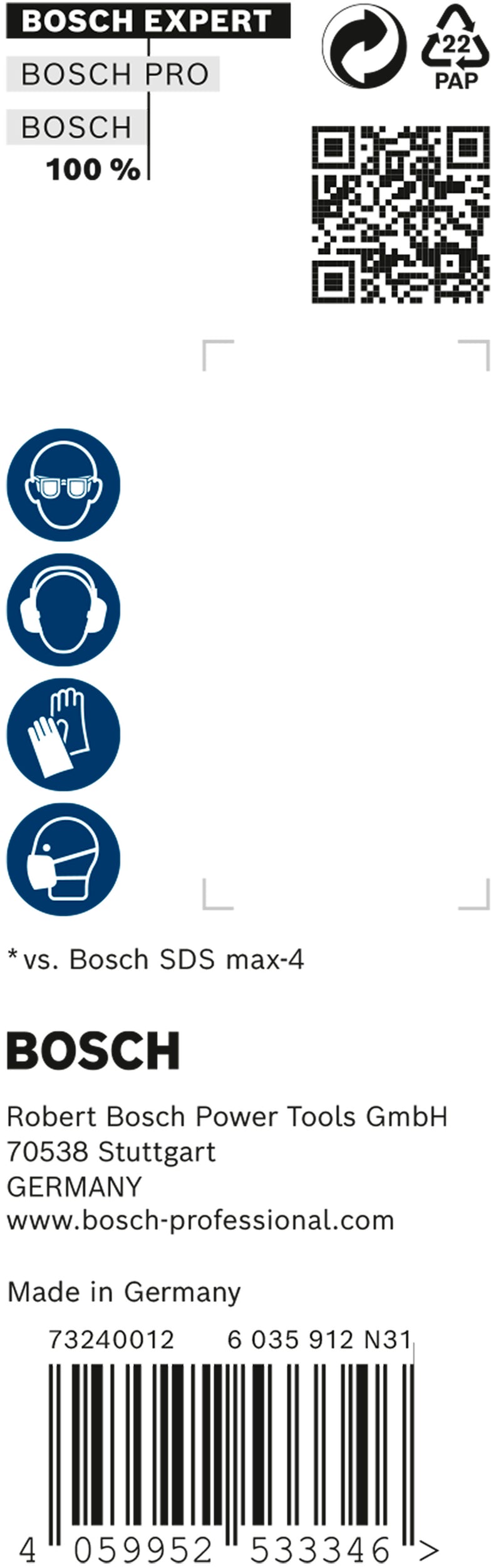 Bosch 5 Foret SDS max 8X EXPERT 12x200x340