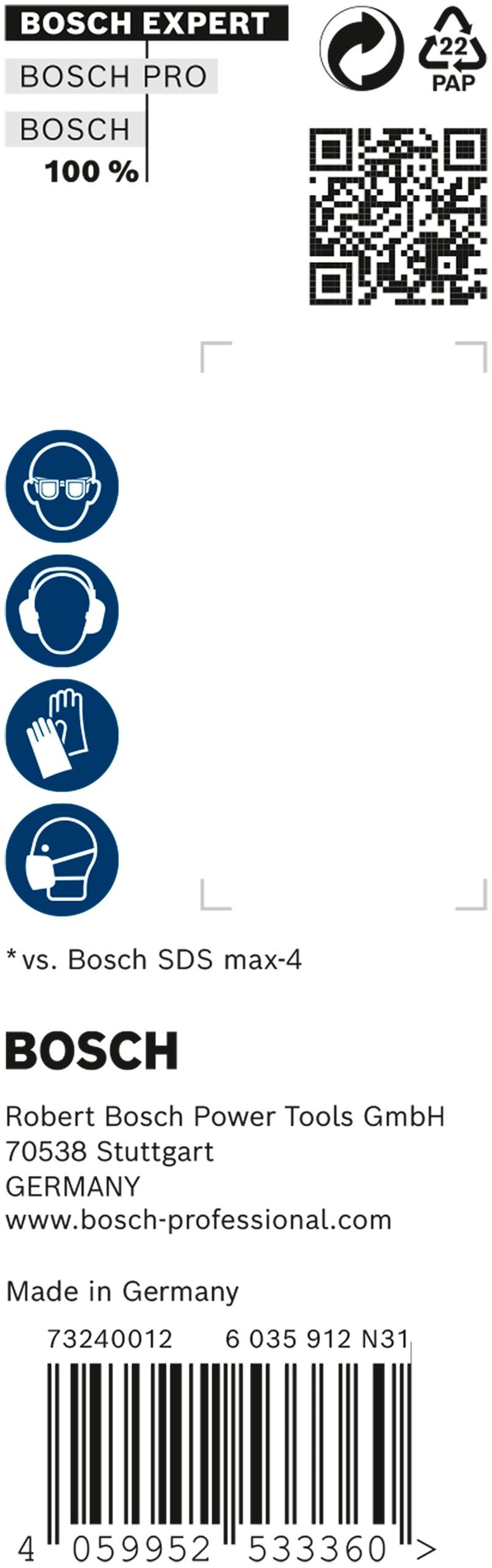 Bosch 5 Foret SDS max 8X EXPERT 16x400x540