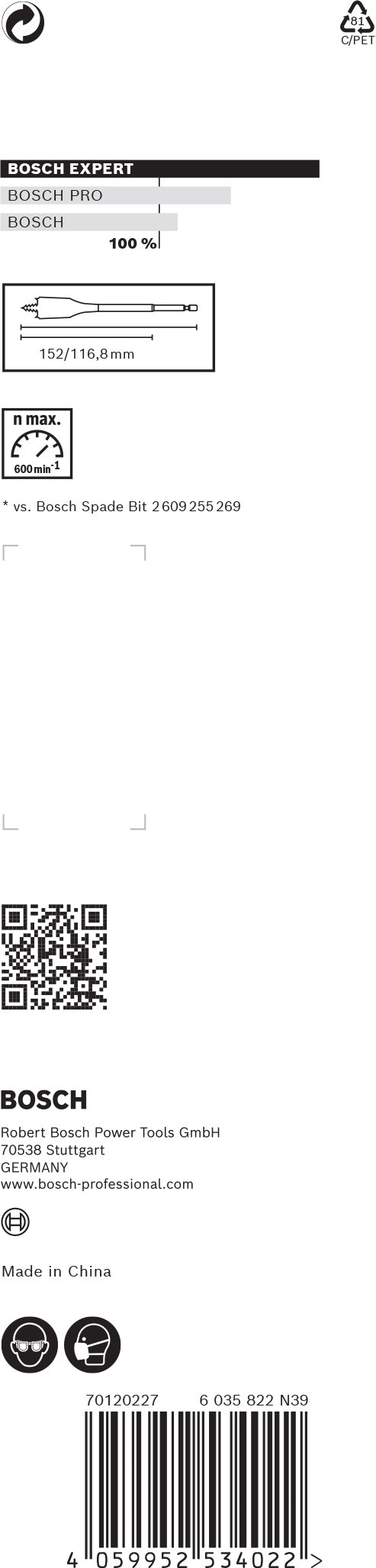 Bosch Self-Drilling Rasp 36x152mm