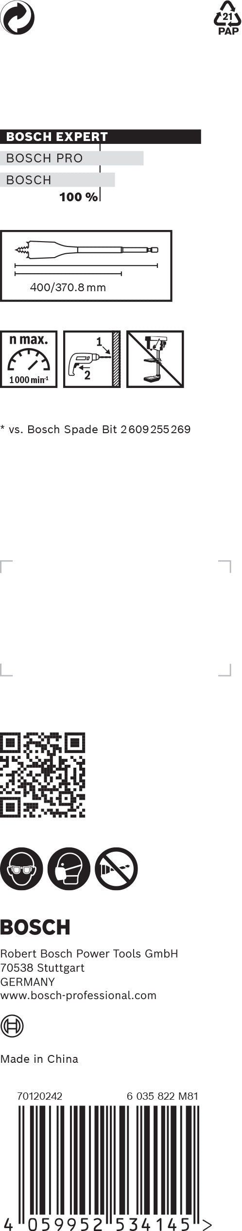 Escofina autoperforante Bosch Expert SelfCut Speed