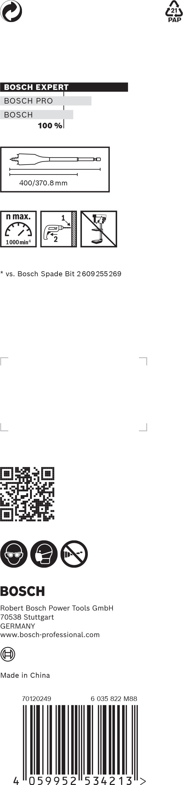 Escofina autoperforante Bosch Expert SelfCut Speed