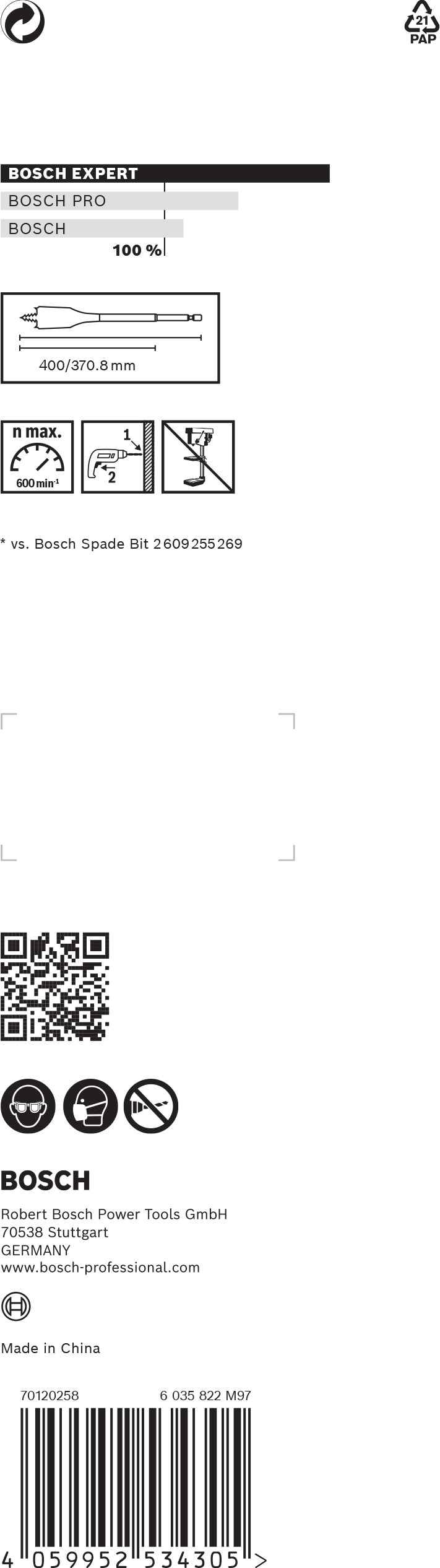 Bosch Self-Drilling Rasp Expert SelfCut Speed