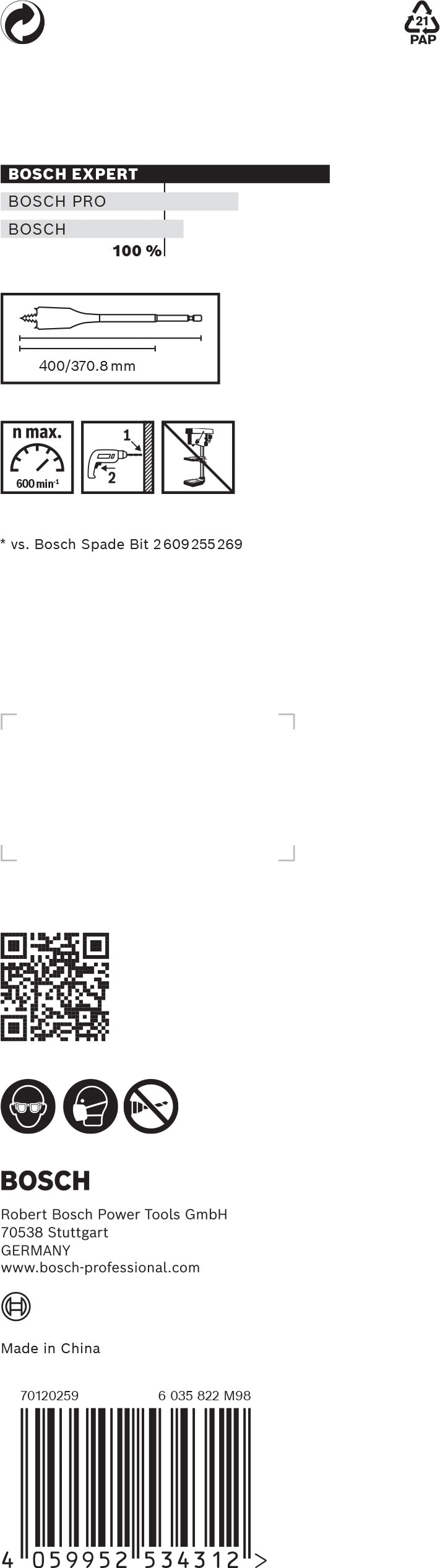 Bosch Self-Drilling Rasp Expert SelfCut Speed