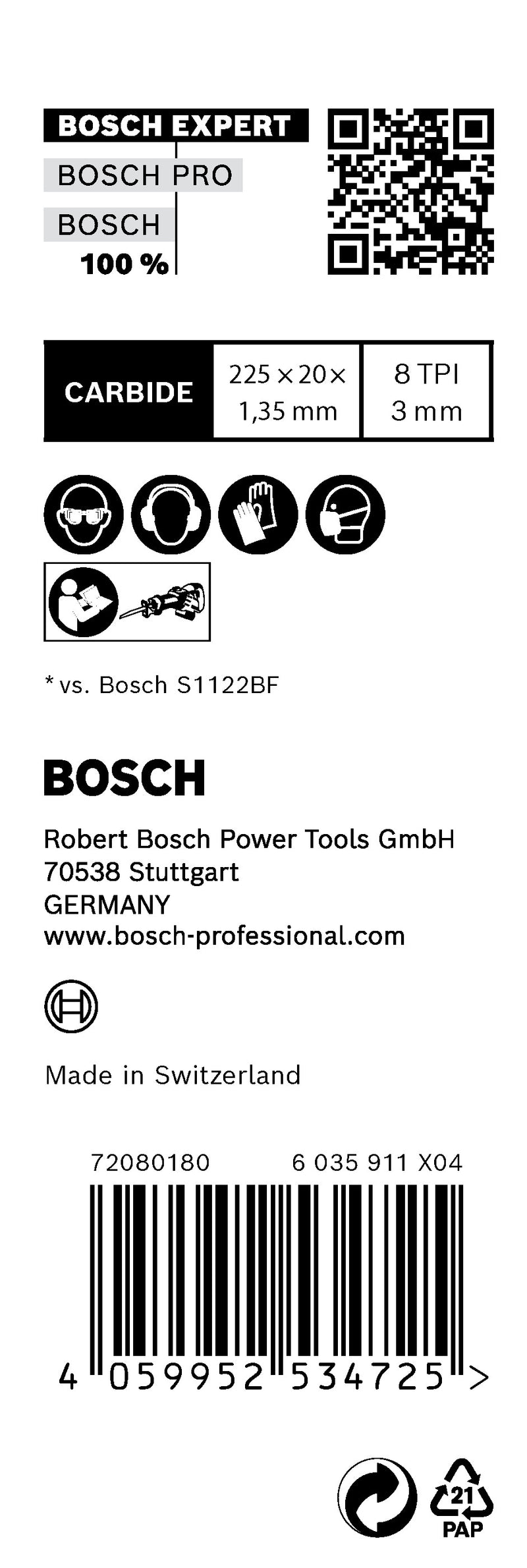 Bosch Saw Blade Set RBE- 10ER S 1157 CHM