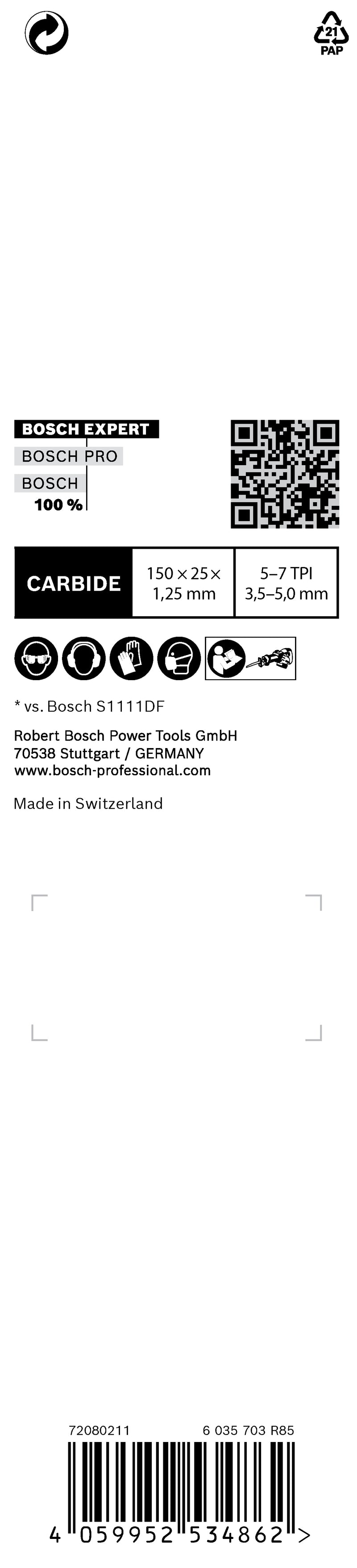 Conjunto de lâminas de serra Bosch RBE- 1ER S 967 XHM