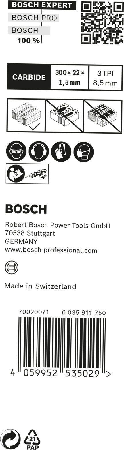 Bosch Saw Blade Set RBE- 10ER S 1241 HM