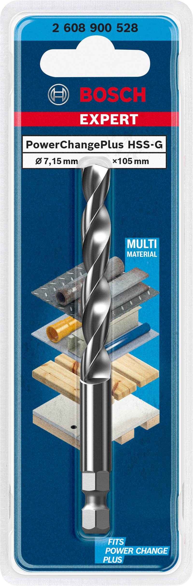 Bosch Combination Center Drill HSS-G 7,15X105