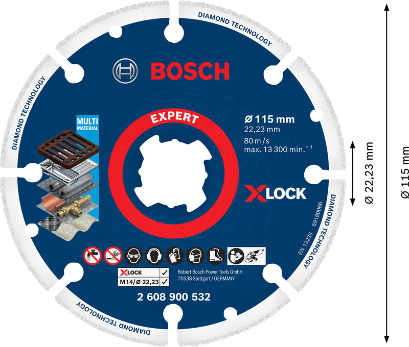 Bosch EXP X-LOCK DMW 115 x 22,23 mm