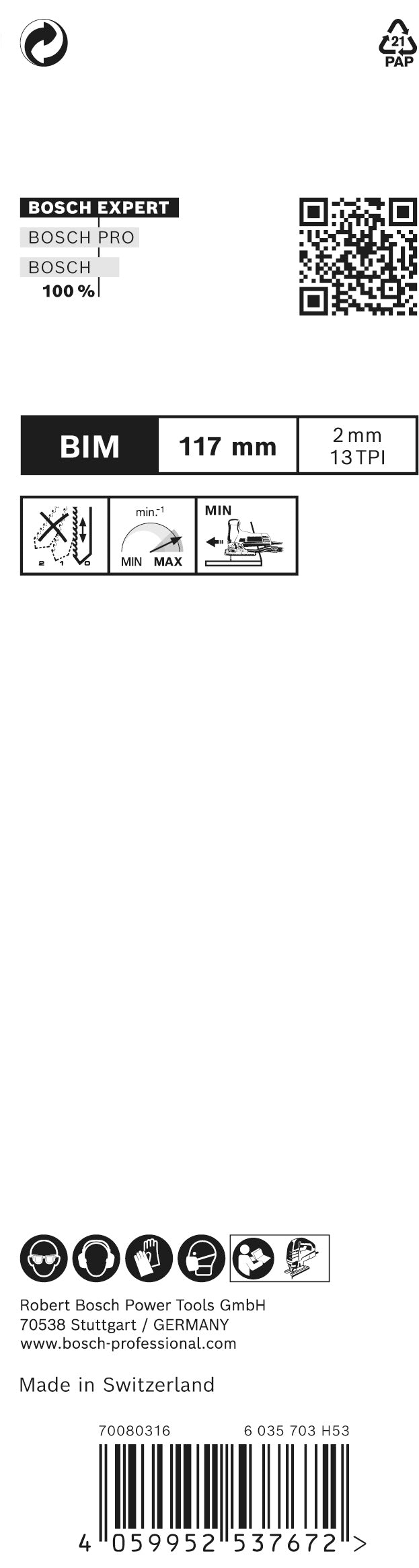 Bosch Saw Blade Set RBE- 3ER T 308 BF