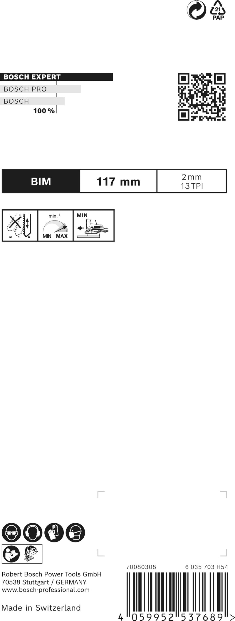 Bosch Saw Blade Set RBE- 5ER T 308 BF