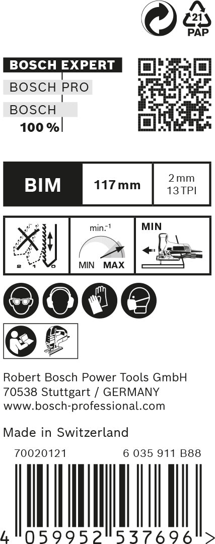 Bosch Saw Blade Set RBE- 25ER T 308 BF