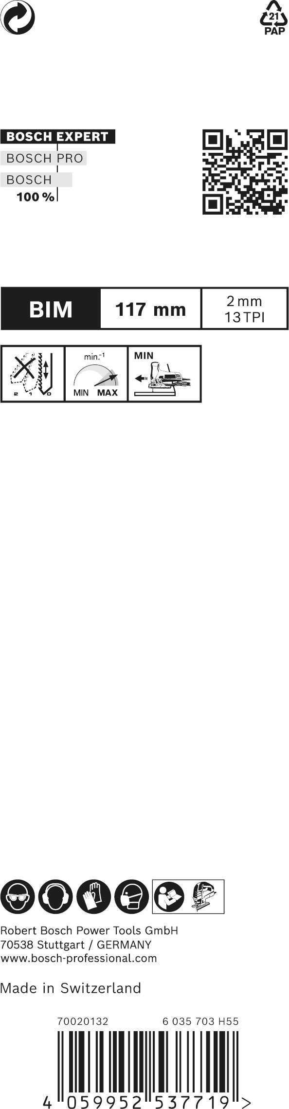 Bosch Saw Blade Set RBE- 3ER T 308 BFP