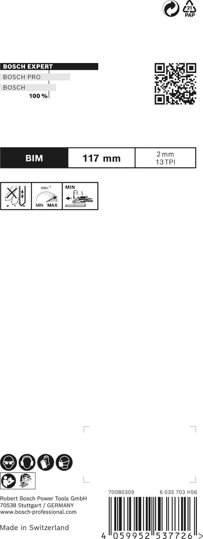 Bosch Saw Blade Set RBE- 5ER T 308 BFP