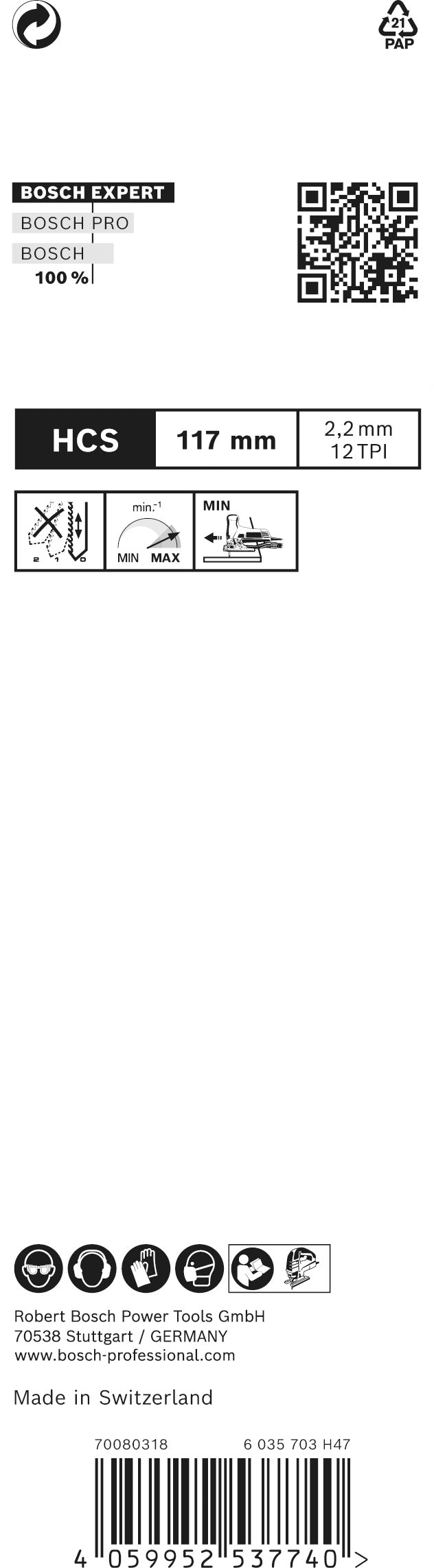 Bosch Saw Blade Set RBE- 3ER T 308 B