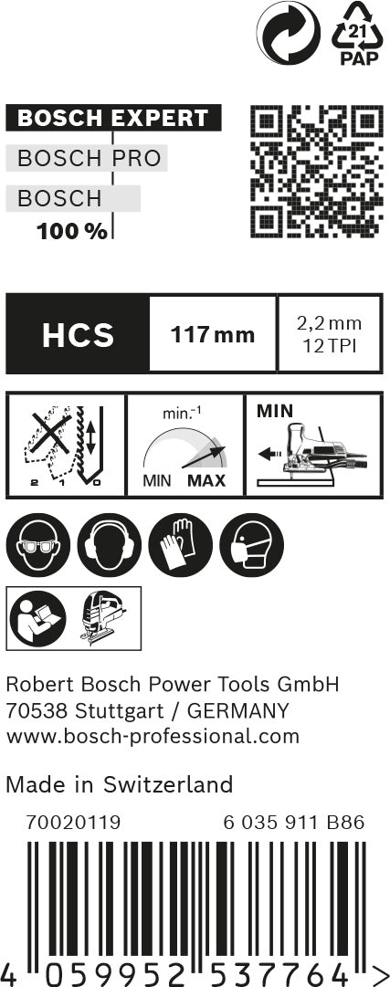 Bosch Saw Blade Set RBE- 25ER T 308 B
