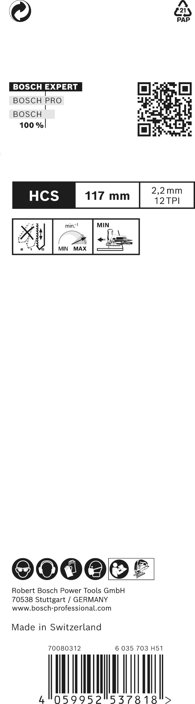 Bosch Saw Blade Set RBE- 3ER T 308 BP