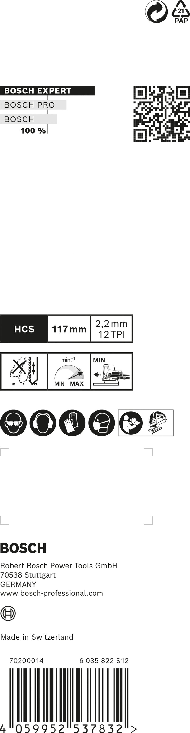 Juego de hojas de sierra Bosch RBE- 3ER SET