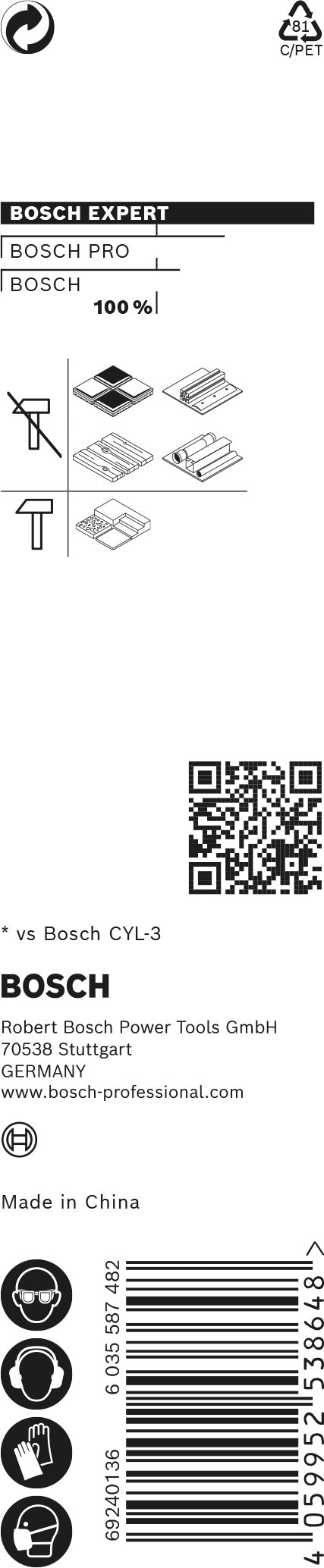 Bosch Drill bit Hex9MCB 5x100