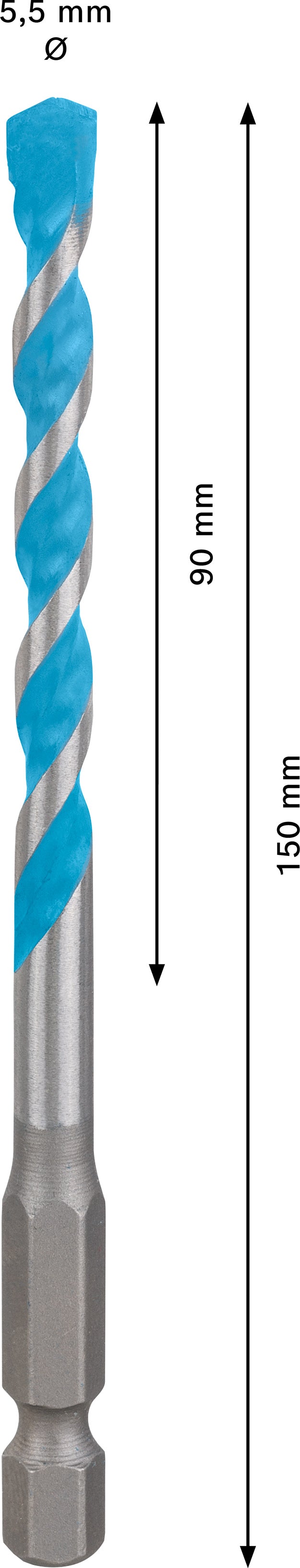 Bosch Drill bit Hex9MCB 5.5x150