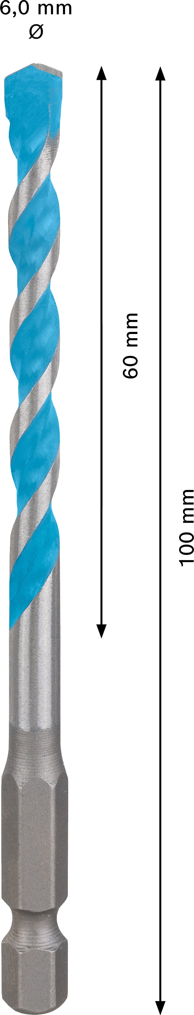 Bosch Drill bit Hex9MCB 6x100