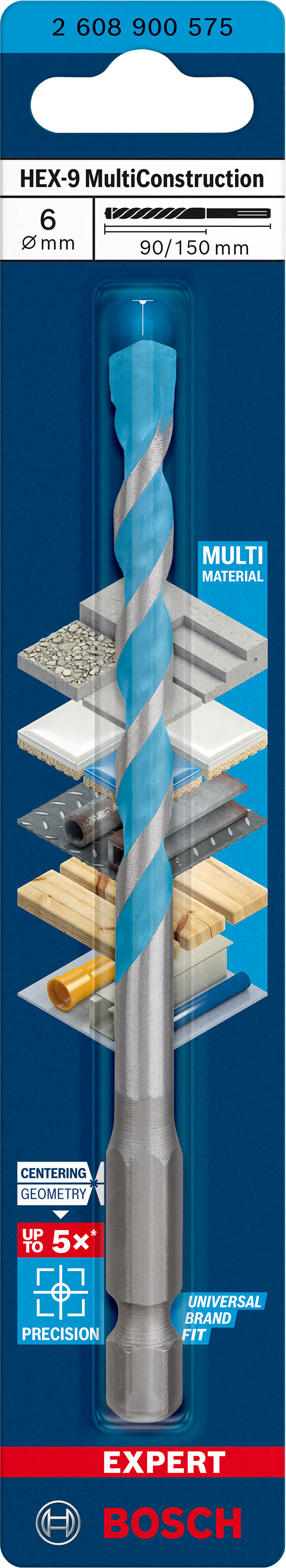 Bosch Drill bit Hex9MCB 6x150