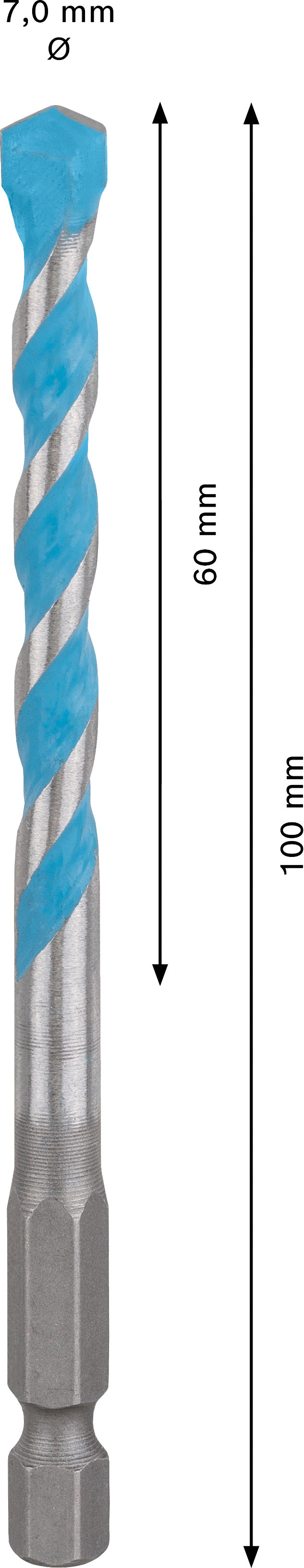 Broca Bosch Hex9MCB 7x100