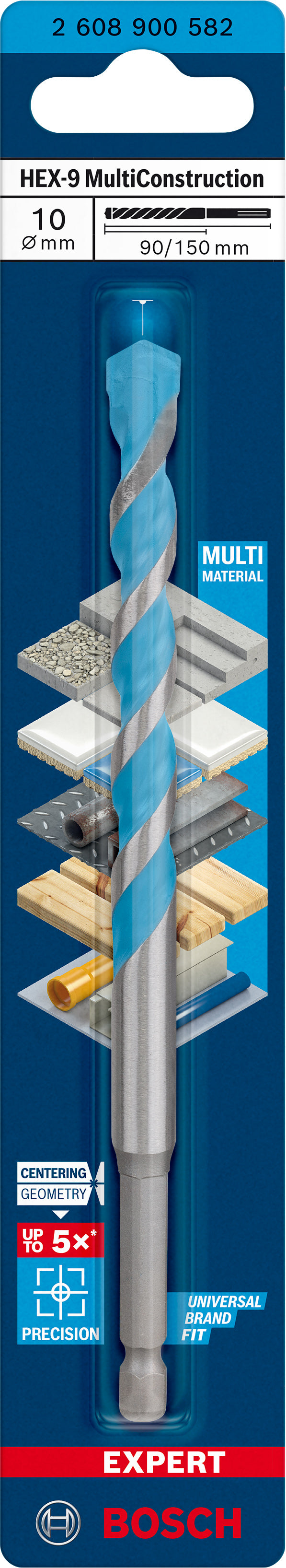 Bosch Drill bit Hex9MCB 10x150